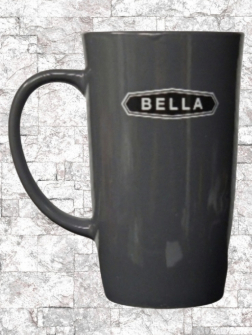 "Bella" Sleek Dark Grey 14oz One Cup - One Scoop Coffee Mug